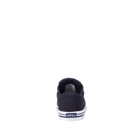 Kids Supra Low Top Shoes STACKS II VULC Navy/white | AU-73291